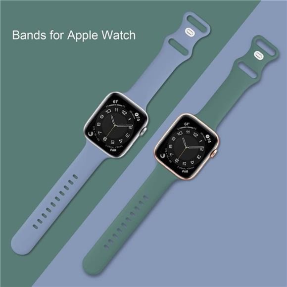 15 Pack Soft Silicone Bands Compatible with Apple Watch Band 40mm 41mm 38mm 45mm - Picture 2 of 6